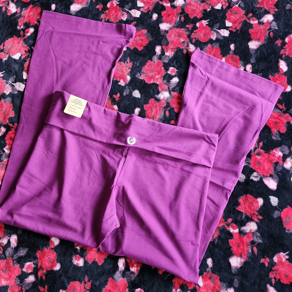 PINK VS Foldover Cotton Flare Legging size XXL NWT - Picture 6 of 9